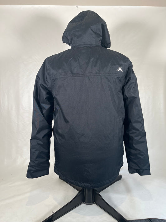 Black Kids ski jacket, Macpac, size 12 $60 MP0002