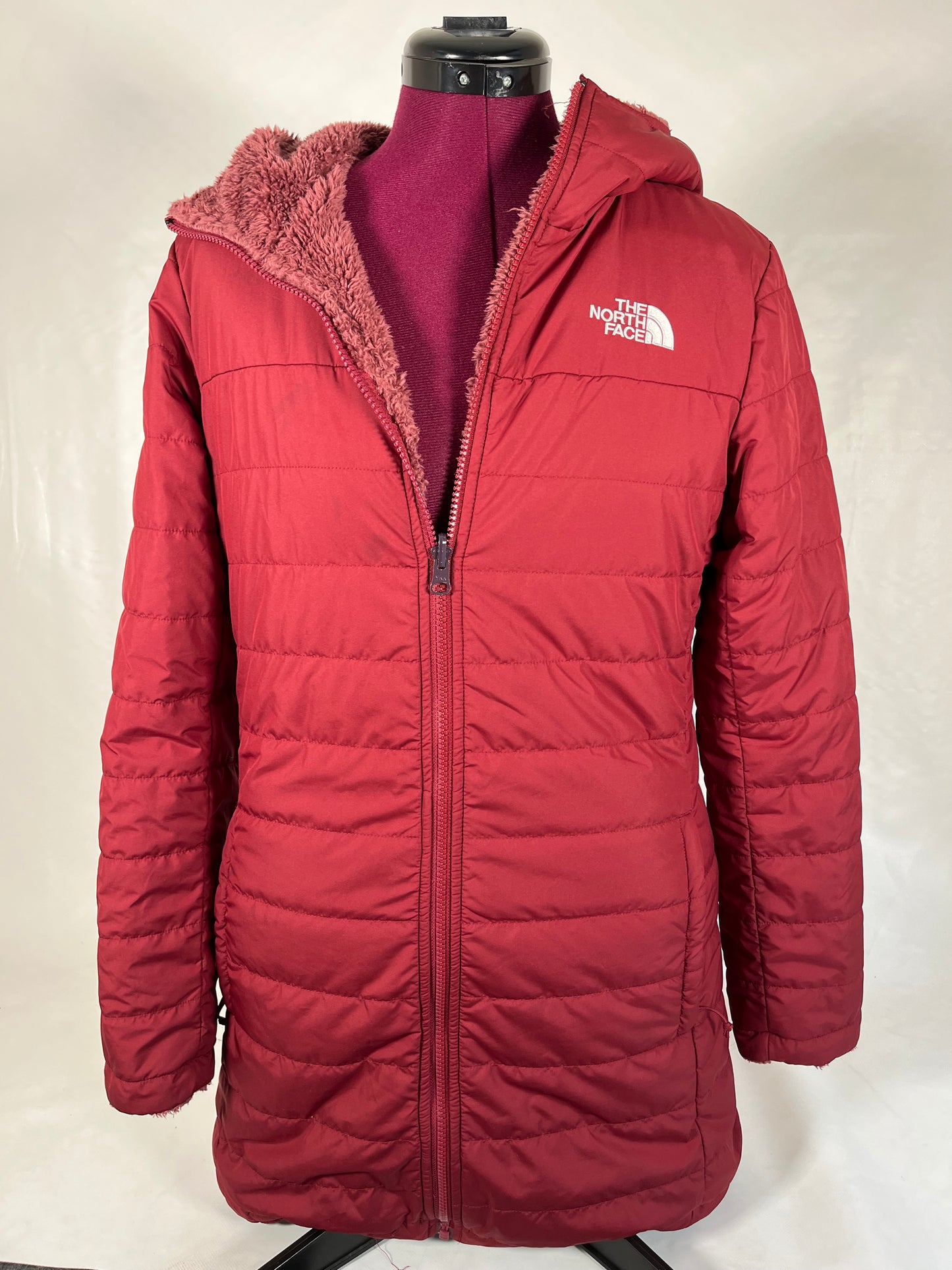Maroon north face jacket, size S wmns, $110 TNF0009