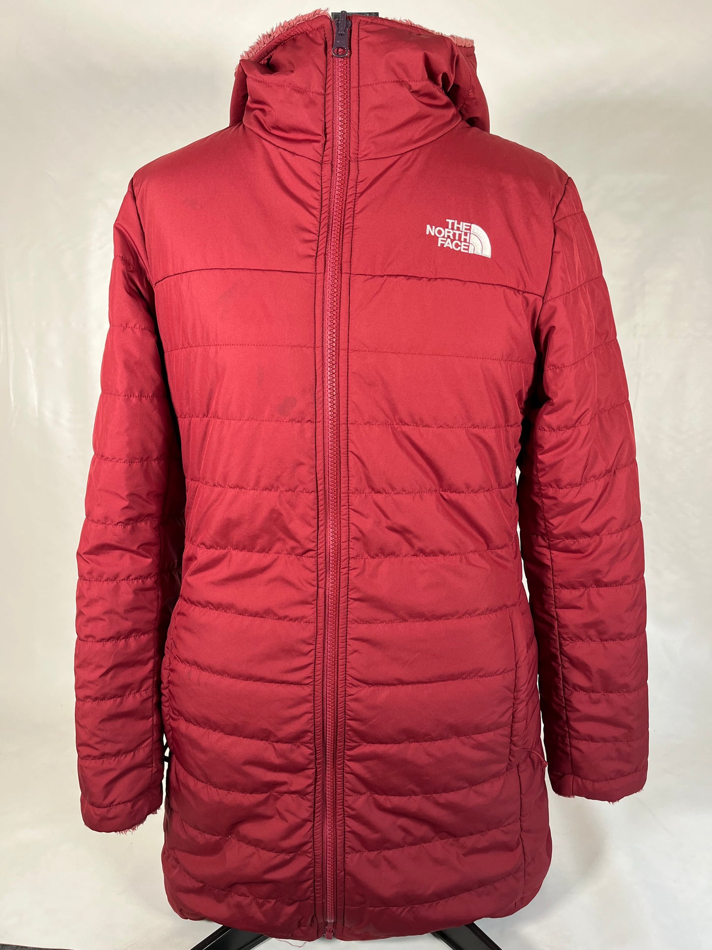 Maroon north face jacket, size S wmns, $110 TNF0009