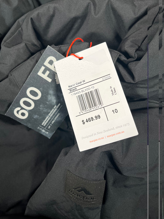 Macpac wmns Narvi coat, size 10, $150, MP0021