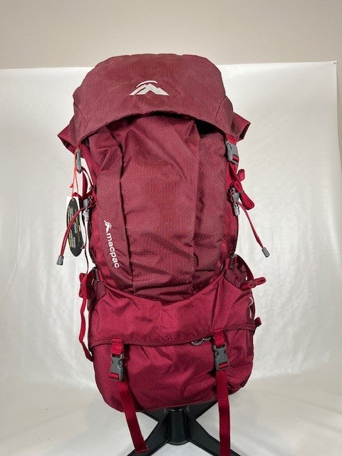 MAROON Hiking pack, Macpac Torlesse 65, MPPK001 $100