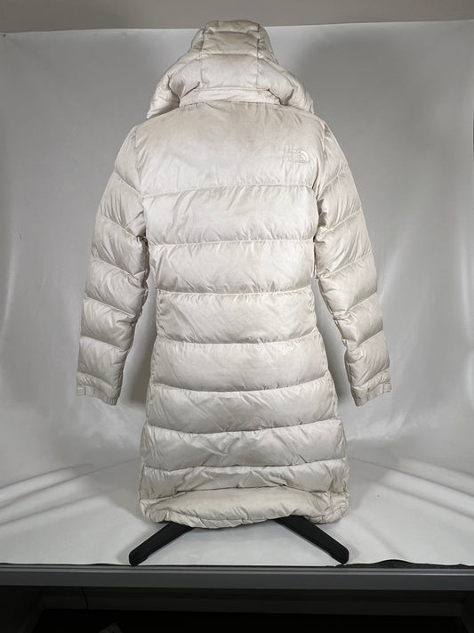 WHITE North Face Metropolis longline down jacket size US-S TNF0001 $150