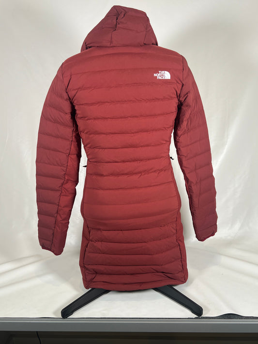 MAROON RED North Face Belleview Stretch down jacket size US-XS TNF0003 $150