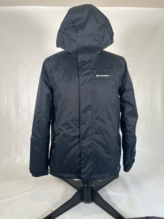 Black Kids ski jacket, Macpac, size 12 $60 MP0002