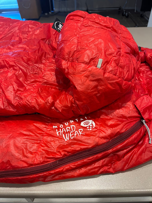 Mountain hard wear sleeping bag, $350, MH1